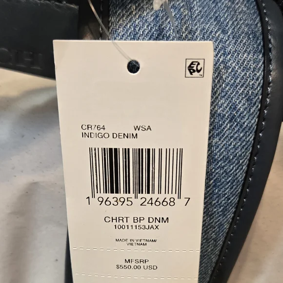 BRAND NWT! Coach Charter Backpack - Blue Denim - Picture 2 of 6